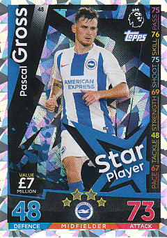 Pascal Gross Brighton & Hove Albion 2018/19 Topps Match Attax Star Player #48